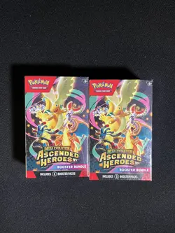 Pokemon TCG Mega Evolution Ascended Heroes Booster Bundle Lot of 2 New Sealed - Image 1