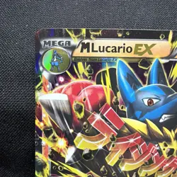 Pokemon TCG M Lucario EX 55/111 Furious Fists Holo - Image 3