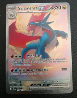 Salamence ex Full Art Holo 187/159 Sv09 Journey Together Pokemon TCG - Image 1