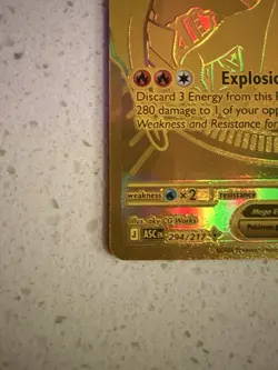 Mega Charizard Y EX 294/217 Gold Hyper Rare, Ascended Heroes, Pokemon TCG (NM) - Image 5