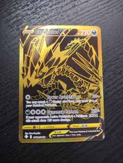 Pokemon Eternatus V SV121/SV122 Shining Fates Shiny Vault Gold Full Art - Image 1
