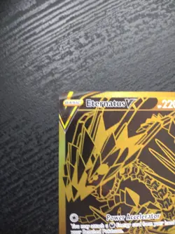 Pokemon Eternatus V SV121/SV122 Shining Fates Shiny Vault Gold Full Art - Image 2