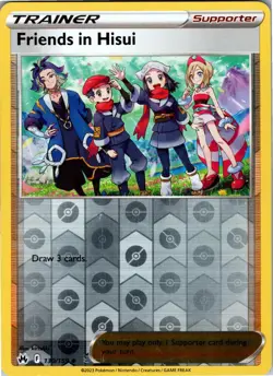 Friends in Hisui 130/159 UC Crown Zenith Pokemon Reverse Holo NM - Image 1