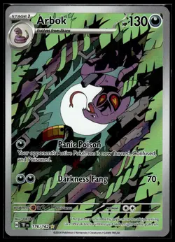 Arbok 176/162 Illustration Rare Temporal Forces Pokemon Holo NM - Image 1