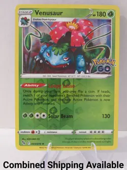 Venusaur 003/078 Pokemon GO NM Reverse Holo English 7547 - Image 1