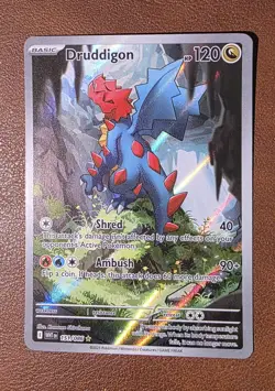 Pokemon TCG Druddigon 151/086 SV11W White Flare Holo Illustration Rare - Image 1