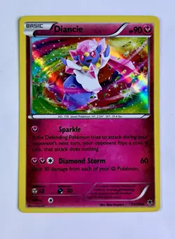 Diancie 2014 Pokemon XY Phantom Forces Holo Rare #71/119 * Light Play - Image 1
