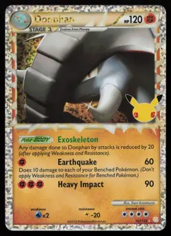 Donphan 107/123 Classic Collection Celebrations: Classic Collection Pokemon NM - Image 1