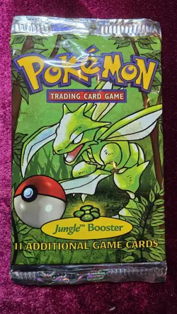 🌿⚔ Pokemon Jungle Booster Pack – Scyther Artwork – Vintage WOTC Era ⚔🌿🔥 - Image 3