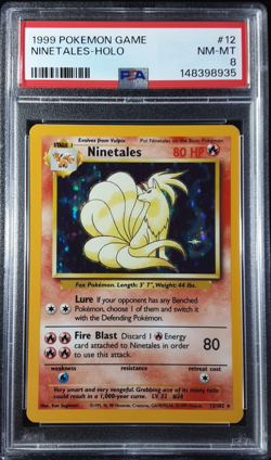 Pokemon Ninetales Holo PSA 89 Base Set 12/102 Vintage 1999 WOTC - Image 1