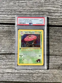 Pokemon 2000 Gym Heroes Erika's Vileplume 1st Edition Holo PSA 9 Mint 5/132 WOTC - Image 1