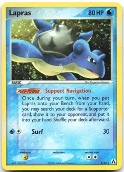 Lapras 8/92 Holo Rare Legend Maker Pokemon Lightly Played - Image 1
