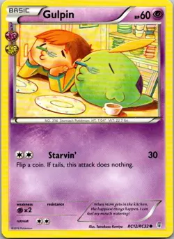 Pokemon TCG Pokemon Gulpin Common Radiant Collection RC12/RC32 - Image 1
