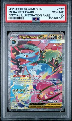 MEGA VENUSAUR EX Mega Evolution Special Illustration Rare #177 PSA 10 Pokemon - Image 1