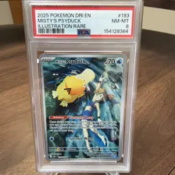PSA 8 Misty’s Psyduck 193/182 Illustration Rare Destined Rivals - Image 1