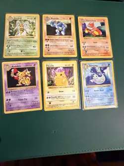 Pokemon Base Set Shadowless lot Of 6 - Image 1