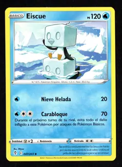 EISCUE 047/203 CIELOS EVOLUTIVOS CROMO POKEMON EVOLVING SKIES 2021 TCG - Image 1