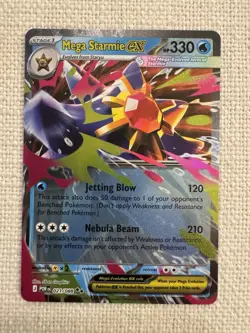 Mega Starmie ex 021/088 ME03 Perfect Order Holo Double Rare Pokemon NM - Image 1
