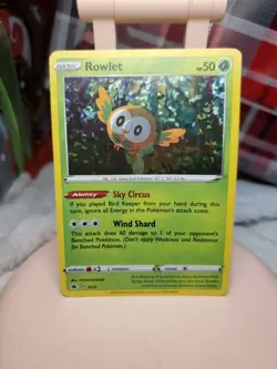 Pokemon TCG Rowlet McDonald's Promos 2022 2/15 Holo Holo Rare - Image 1