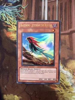 YuGiOh Blackwing - Jetstream the Blue Sky DP11-EN011 Ultra Rare 1st Edition VLP - Image 1