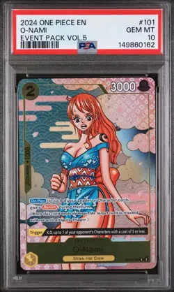 2022 One Piece Evant Pack Volume 5 O-Nami #OP06-101 PSA 10 - Image 1