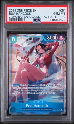 Boa Hancock 7 Warlords/Sea Bdr-Alt Art One Piece Seven Warlords PSA 10 - Image 1