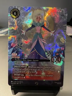 Disney Lorcana Winterspell Elsa Ice Artisan Enchanted Holo 233/204 - Image 1