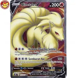 Ninetales V SC1b 157/153 SR FA Super Rare Rebellion Crash Pokemon TCG Indonesia - Image 1