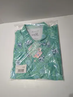 2025 Pokemon World Championships Reyn Spooner Large Aloha Polo Shirt Anaheim - Image 1