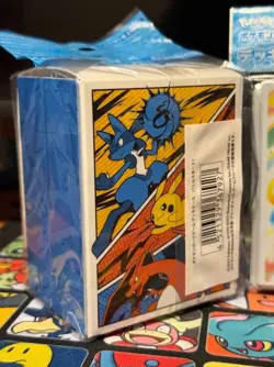 Pokemon Center Japan EXCLUSIVE Lucario Charizard Pikachu Deck Case and Sleeves - Image 4