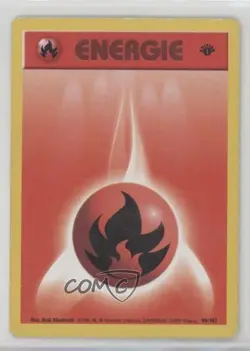 Fire Energy German 1st Ed. Pokemon Base Set #98 1999 - Image 1