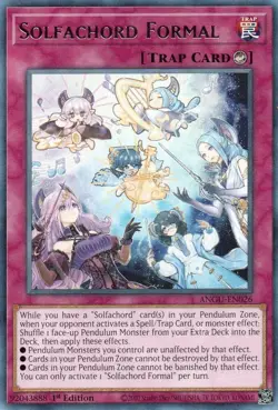 ANGU-EN026 SOLFACHORD FORMAL RARE 1ST EDITION NEAR MINT YuGiOh TCG - Image 1
