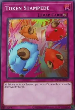 OP16-EN007 Token Stampede Super Rare Unlimited Edition Near Mint YuGiOh TCG - Image 1