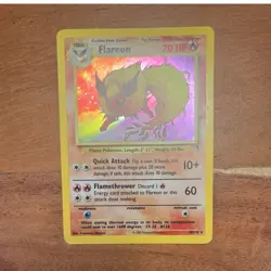 Flareon 10/110 Legendary Collection Holo Rare Pokemon TCG Card English 2002 - Image 1