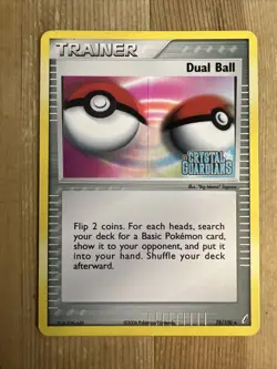 Dual Ball Stamped Holo Crystal Guardians 78/100 LP Reverse Holo Pokemon - Image 1