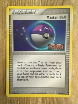 Pokemon TCG Master Ball EX Power Keepers 78/108 Reverse Holo Uncommon HP - Image 1