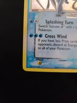 Suicune Gold Star 115/115 Unseen Forces Holo 2005 Pokemon TCG Legendary - Image 4