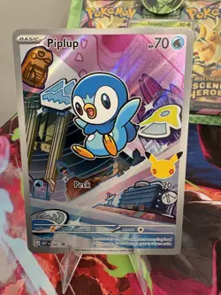 Pokemon Piplup 042 - First Partners Promo - Full Art Holo - Mint - Image 2