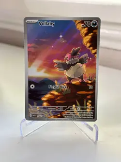 Pokemon Vullaby 144/086 Illustration Rare Sv: White Flare Full Art Holo NM/M+ - Image 1