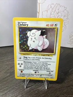 Clefairy 5/102 - Base Set Unlimited - Rare Holo LP- Pokemon TCG - Image 1