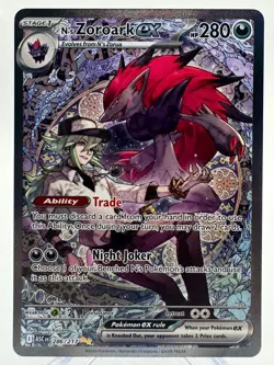 Pokemon N's Zoroark EX 286/217 Ascended Heroes Special Illustration Holo - Image 1