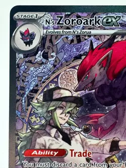 Pokemon N's Zoroark EX 286/217 Ascended Heroes Special Illustration Holo - Image 3
