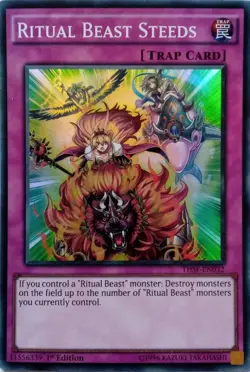 THSF-EN032 RITUAL BEAST STEEDS SUPER RARE 1ST EDITION MP! YuGiOh TCG - Image 1