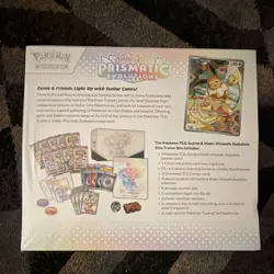 Pokemon TCG Prismatic Evolutions Elite Trainer Box Booster Promo Card Sleeves - Image 3