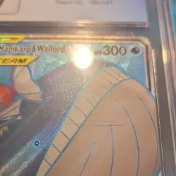 Pokemon TCG Magikarp & Wailord GX Team Up #160/181 Full Art Holo CGC 9 English - Image 3
