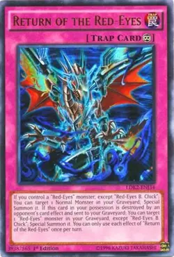 LDK2-ENJ34 Return of the Red-Eyes Unlimited Edition Ultra Rare NM YuGiOh TCG - Image 1