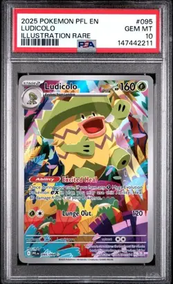 Pokemon TCG Ludicolo 095/094 - Phantasmal Flames PSA 10 - Image 1