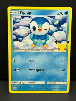 Piplup 020/025 Promo McDonald's 25th Anniversary Promos Pokemon Near Mint - Image 1