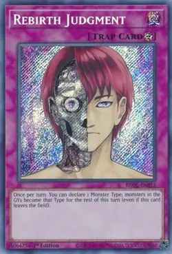 BROL-EN012 Rebirth Judgment Secret Rare 1st Edition Near Mint YuGiOh TCG - Image 1