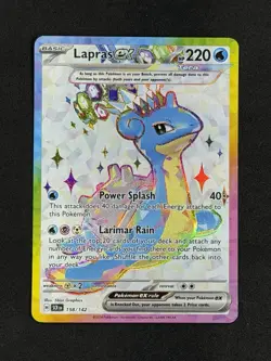 Pokemon TCG Lapras ex - 158/142 - SV07: Stellar Crown (SCR) - Image 1